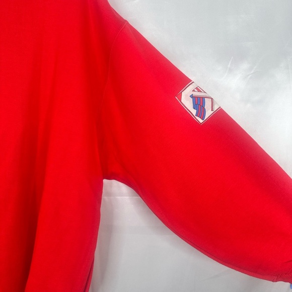 VTG NWT Special Events Red and White Men's Sweater Size 22/42 - Picture 9 of 11